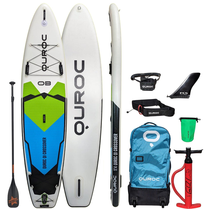 Quroc Qi Crossover 11' 4 Inflatable Paddle Board Package