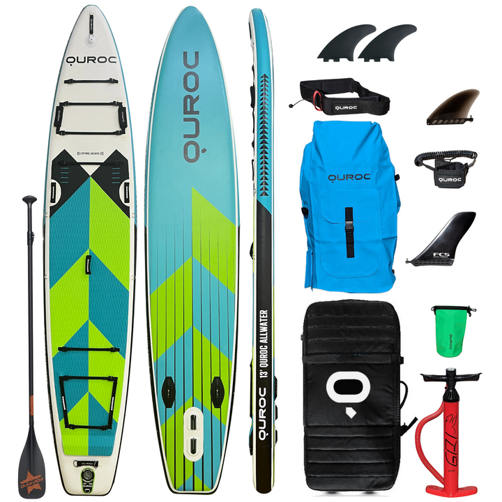 Quroc Qi AllWater 13' Touring Inflatable Paddle Board Package