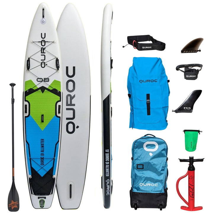 Quroc Qi AllWater 13' Touring Inflatable Paddle Board Package