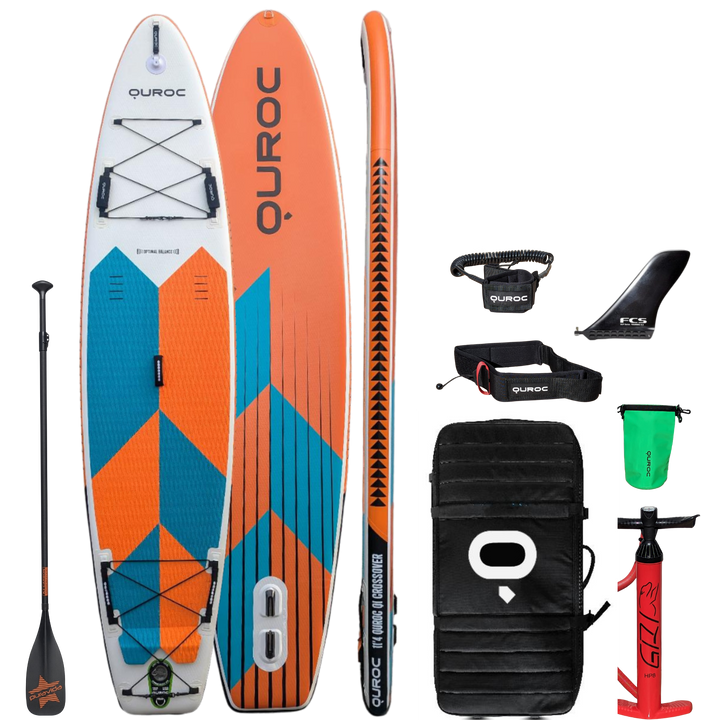 Quroc Qi Crossover 11' 4 Inflatable Paddle Board Package